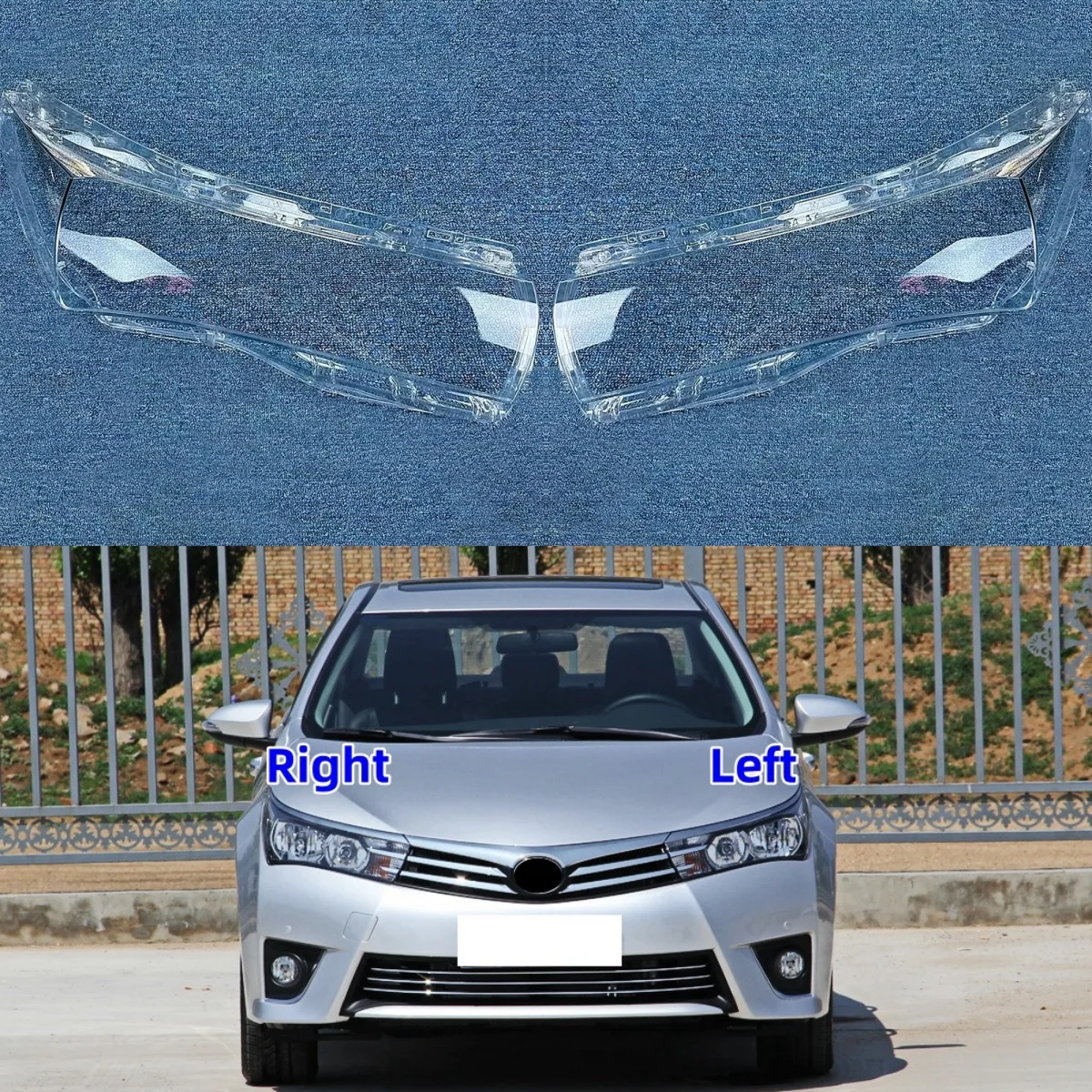 

Крышка передней фары автомобиля для Toyota Corolla (домашняя версия) 2014 2015 2016 2017, фары, абажур, линза, стеклянный корпус лампы