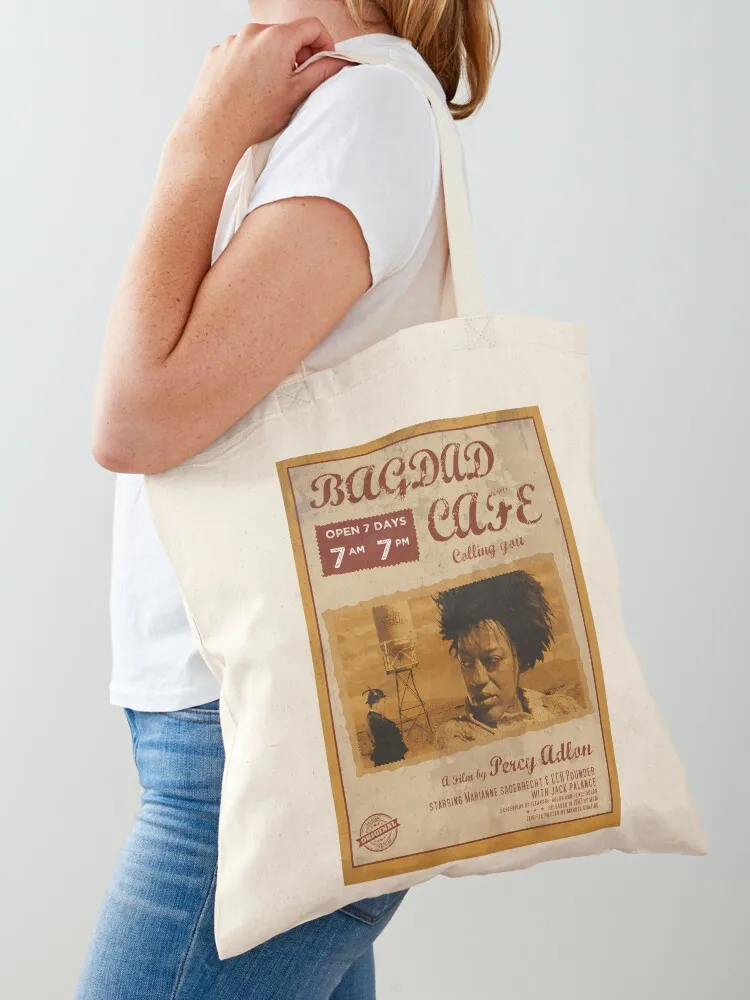 

Bagdad cafe Tote Bag canvas tote bags shopper bag woman supermarket folding bag Women's shopping