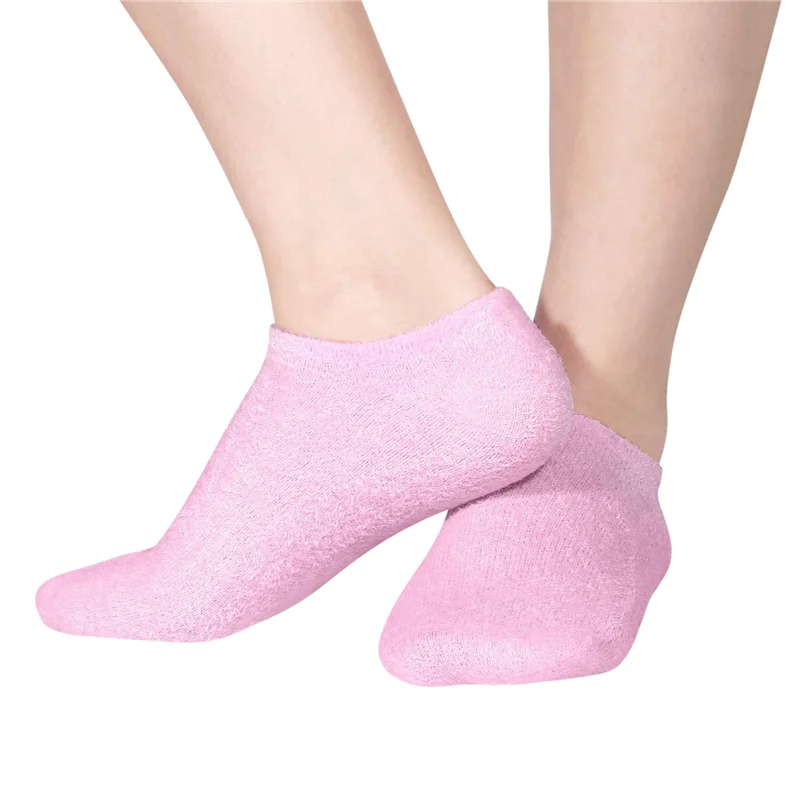 

【Popular】3X Moisturizing Gel Socks Gloves Set Hands Feet Skin Care Spa Treatment Hydrating Cool Soft Cotton Heel Booties Socks