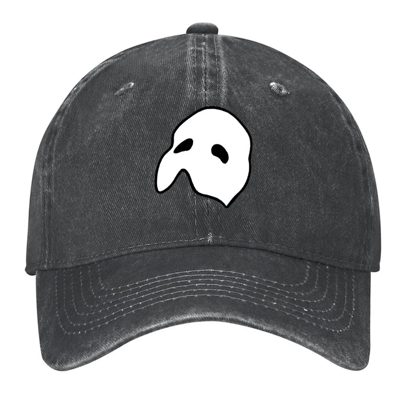 

Phantom of the Opera Mask (white/black outline) Baseball Cap Sun Hat For Children party Hat foam party Hat Boy Women's