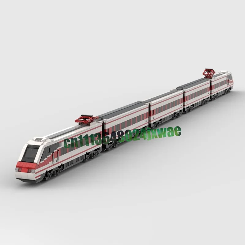 2984 Parts ETR 460 Italian Railway FS Train MOC Building Blocks Custom Assembly DIY Creative Model Puzzle Toy Collection Gifts