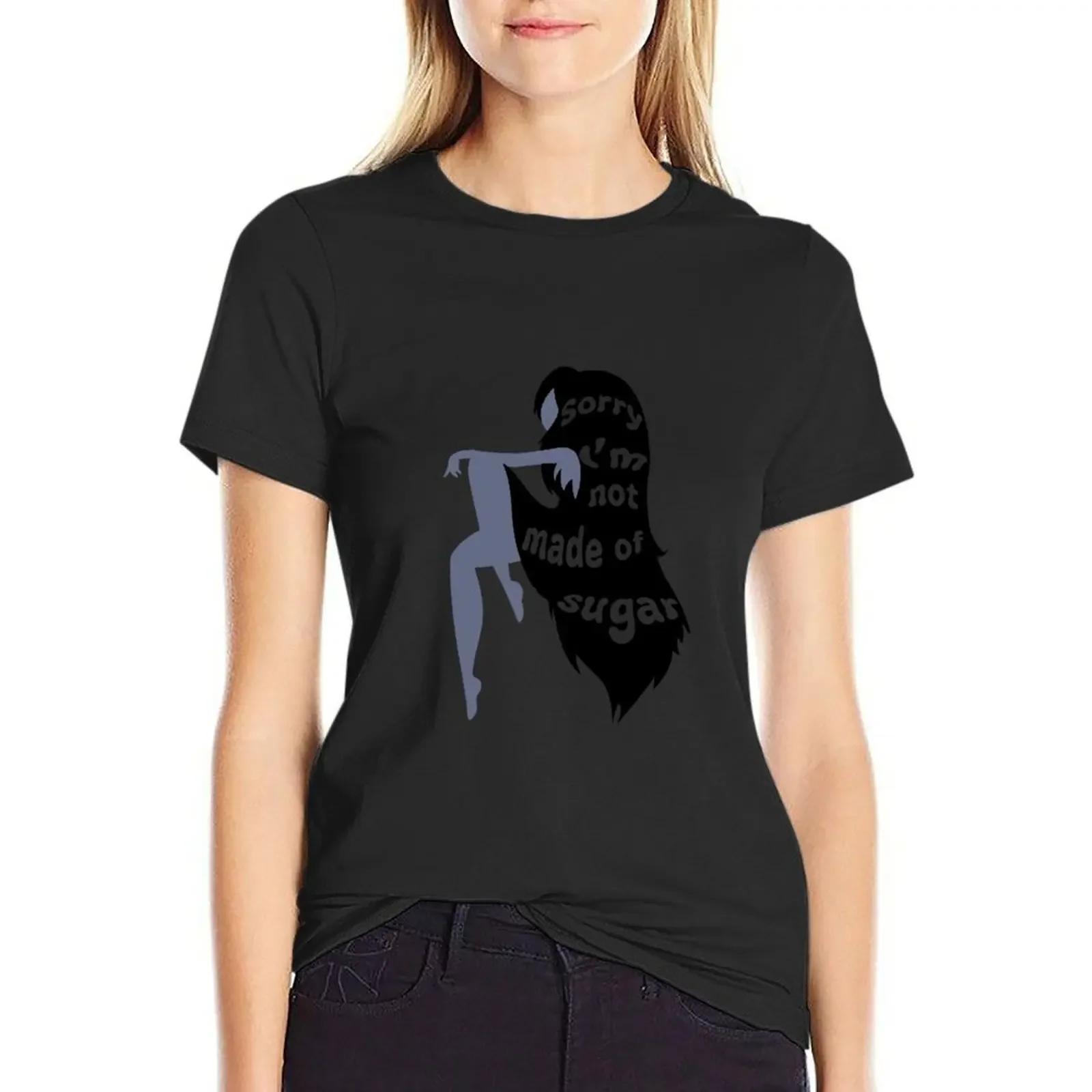 

Not Made of Sugar T-Shirt anime quick drying funnys cat shirts for Women