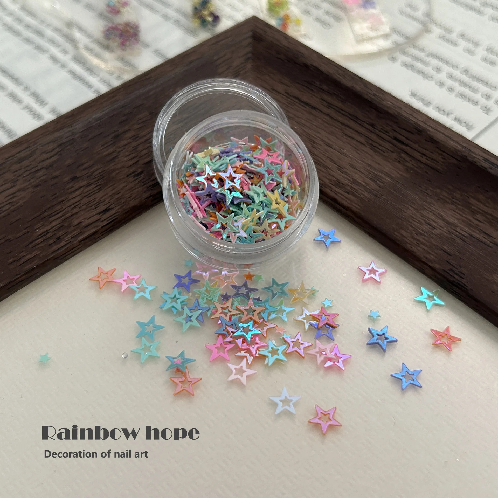 Colorful Nail Art Material Star Button Nail Art Jewelry Nail Art Decorations