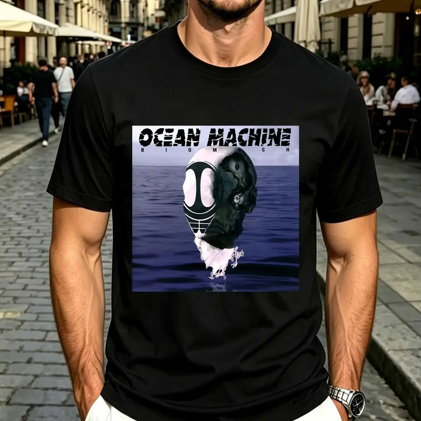 washed T Shirt New Popular Devin Townsend Ocean Machine Biomech Canadian Size S 4XL vintage Washed Stylish Comfortable