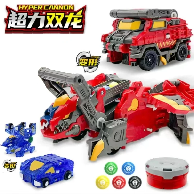 Hyper Cannon Burst Speed Transform Car Robot Magic MeCard Ball Mech Deformation Mechanical Beast Action Figures Kids Battle Toys