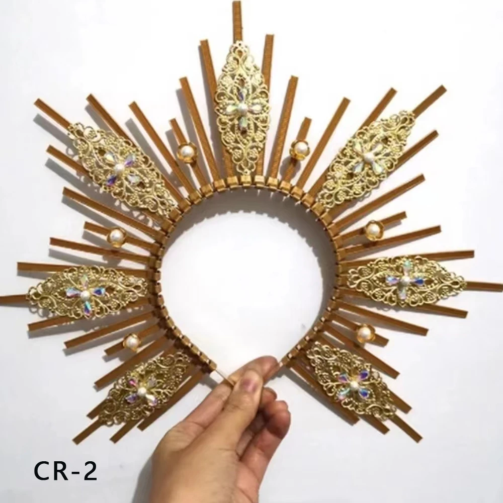 Maternity Photography Props Hair Accessories Halo Crown Headpiece Tiara  Sun Goddess Photographer Shoot Prop Accessories