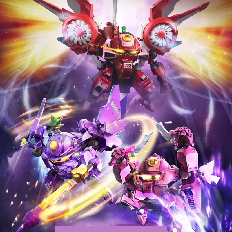 

2025 New In Stock Fruity Robo Evil King Mandarine Berserker Berry Hunter Pineapple Slasher Assembly Model Figure Present