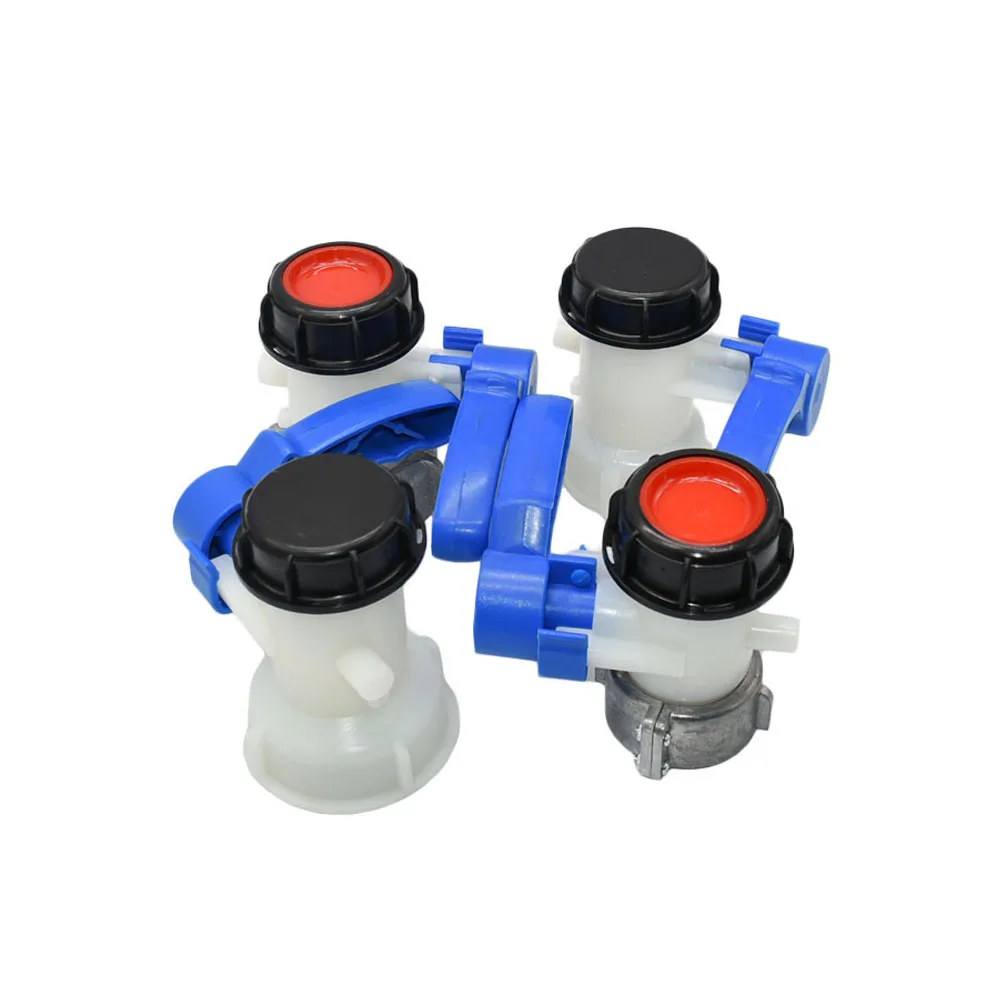 1000L Ton Barrel Valve Fitting 75mm S60 To S60x6mm IBC Tank Adapter 2inch Thread Valve Coupling For Outdoor Rain Bucket