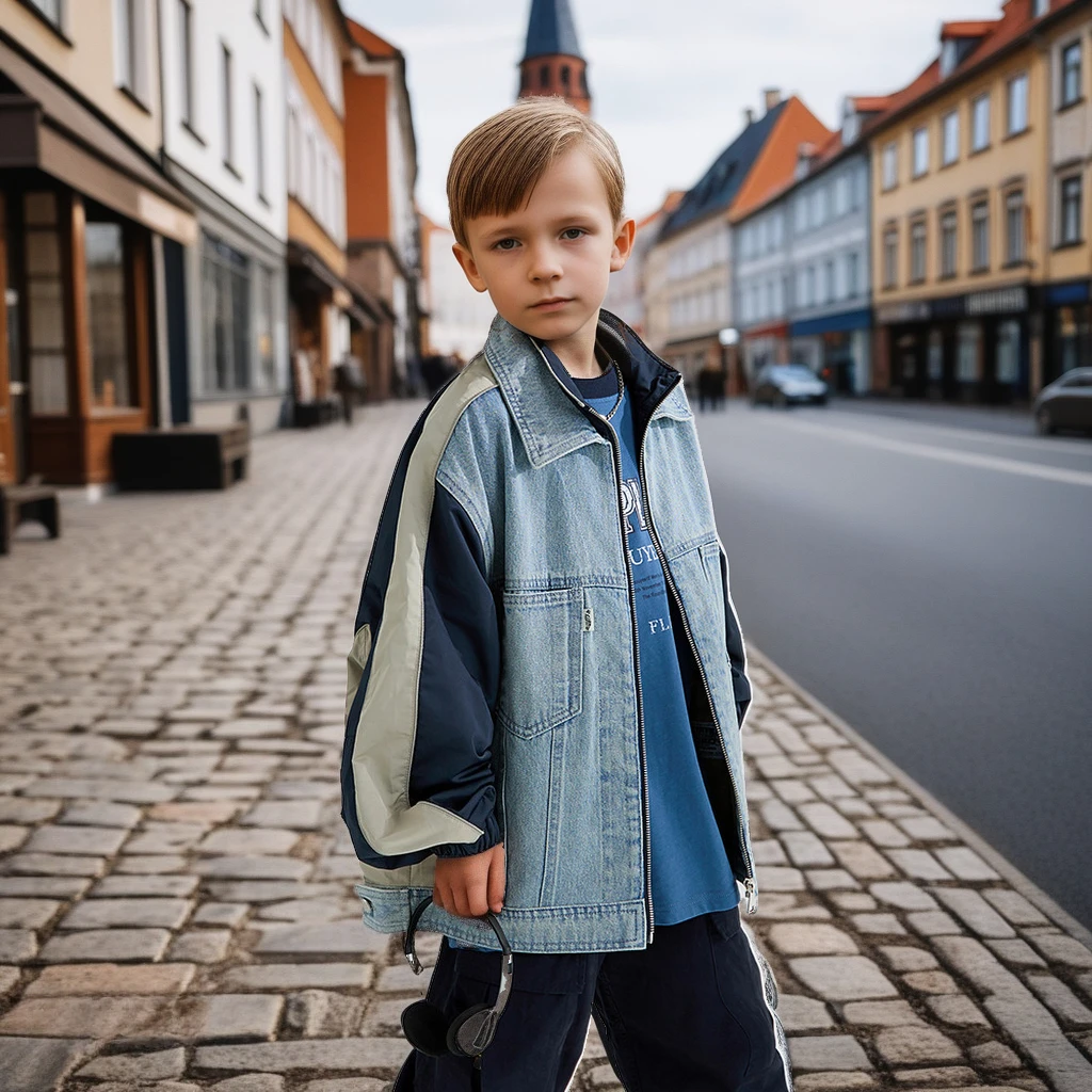

2025 Autumn Kids Denim Jacket Trendy Patchwork Teens Boys & Girls Casual Outerwear Coat Versatile Wear Tops Children Clothes