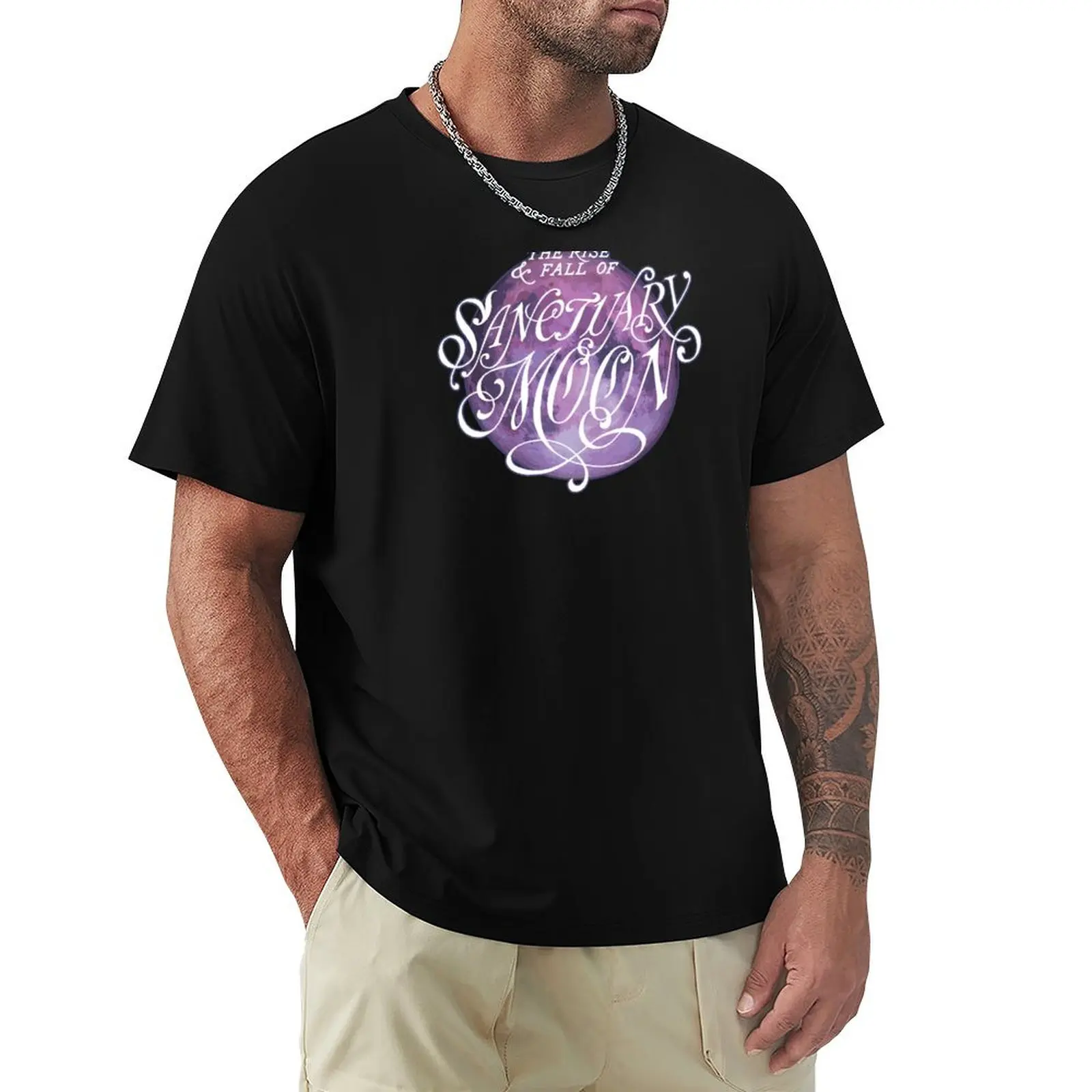 The Rise and Fall of Sanctuary Moon T-Shirt Classic Graphic Short Sleeve Top