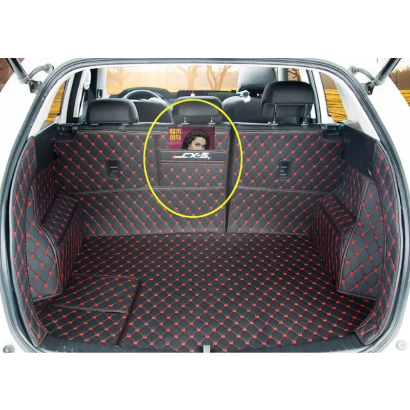 car trunk mat for Mazda CX5 CX-5 2017 2018 2019 Cargo Liner Interior Accessories Carpet car styling Foot Trunk mat