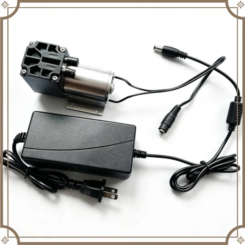 DC Mini Oil-Free Diaphragm Vacuum Pump, 12V 24V Negative Pressure Suction Pump, Gas Sampling Air Pump For Lab Equipment