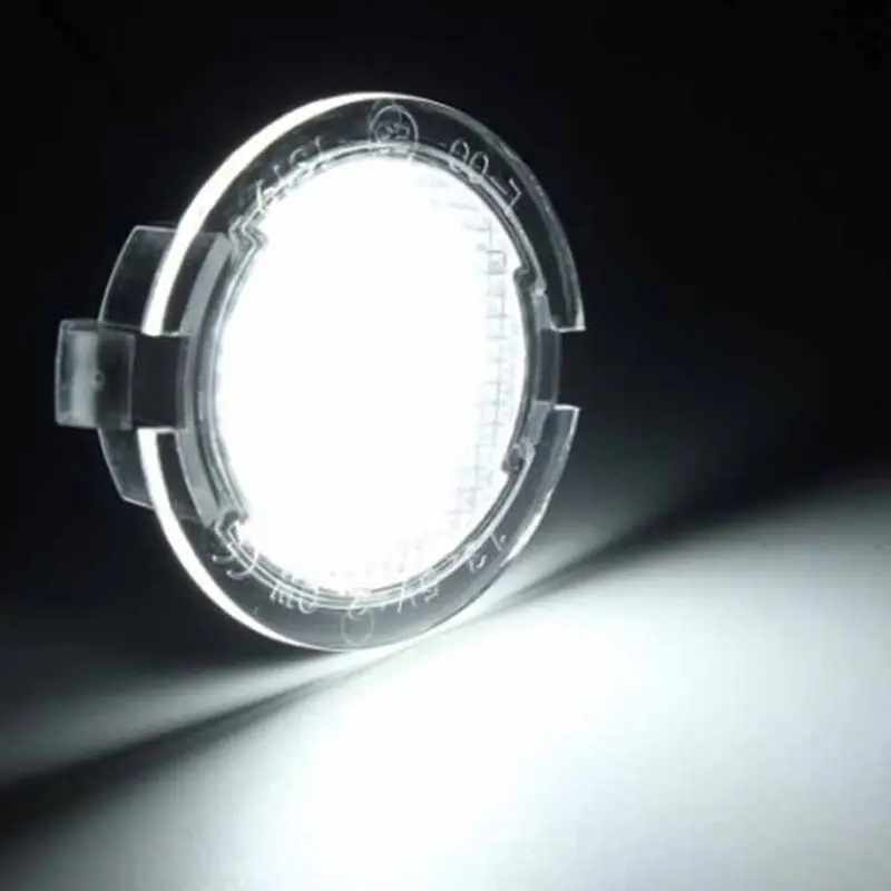 2Pcs Car LED Under Side Mirror Light Lamp Puddle Lamp Vehicle Lighting Assembly Car Accessories for H9EE