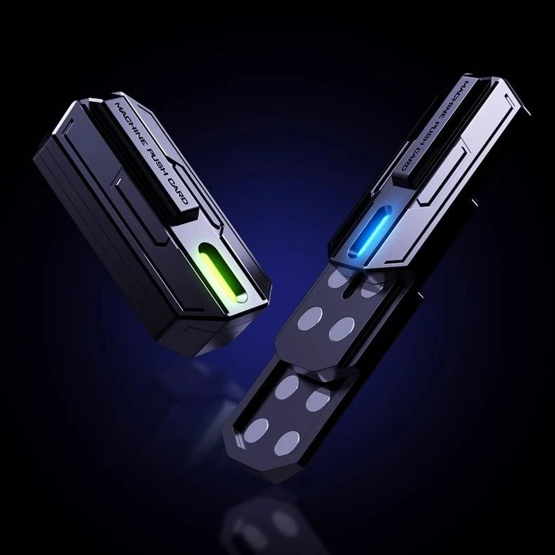 YIJOO Pulse Black Tech Fidget Spinner métal doigt haut pousser pièce jouet soulagement du Stress main pousser jouet pour la Relaxation et le plaisir