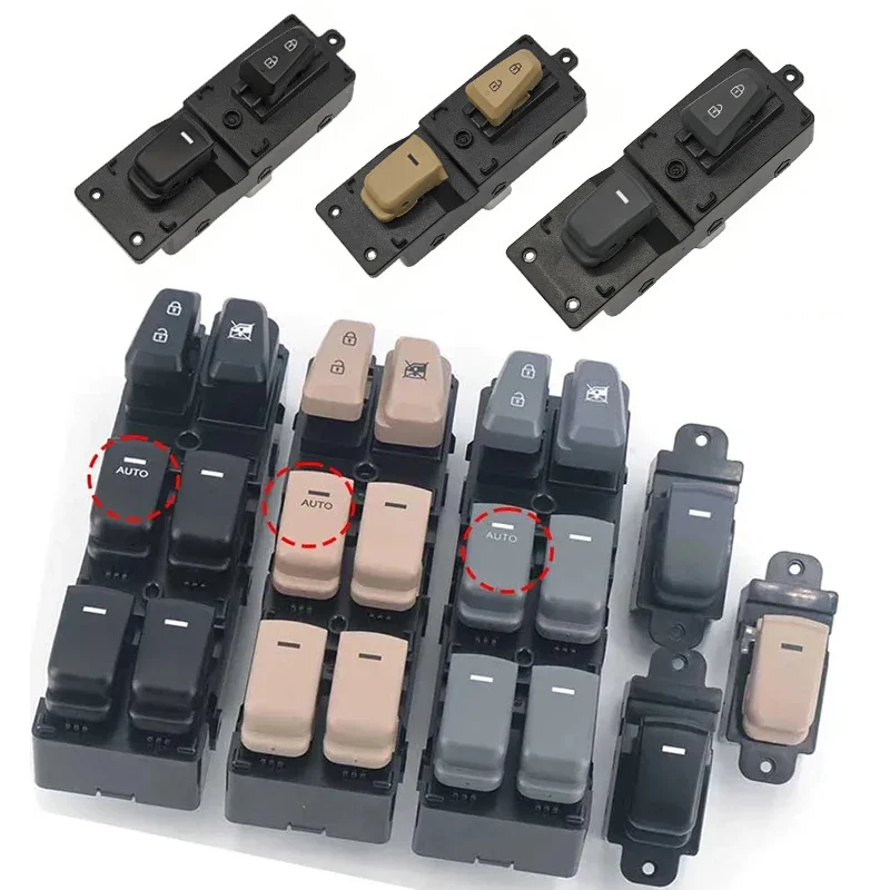 For Hyundai Sonata 2011 2012 2013 2014 Electric Power Window Lifter Control Switch Button 93570-3S000 Provide (Black/Beige/Grey)