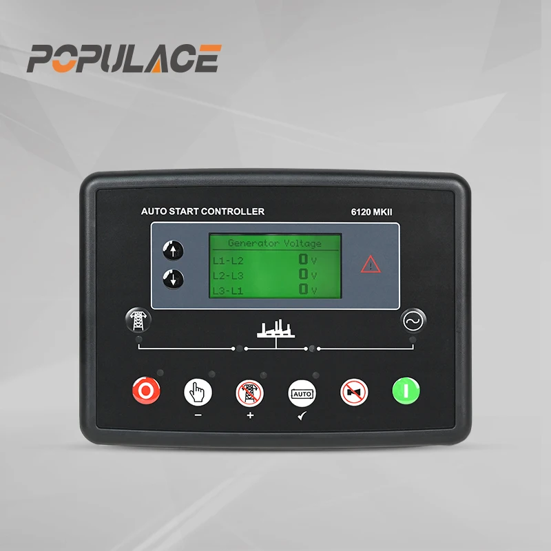 POPULACE Genset Control ATS Generator Controller Panel Module Deep Sea DSE6120  LCD Deepsea Controller 6120 mkii  DSE 6120