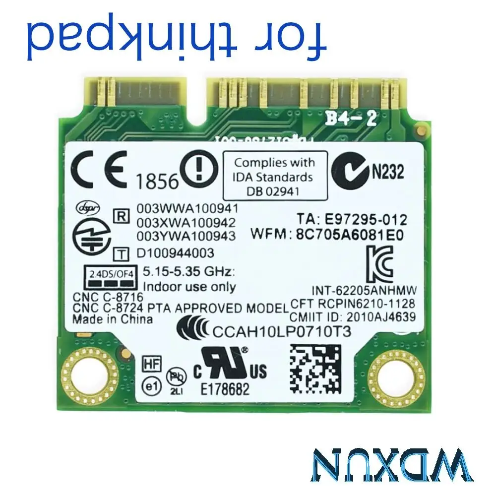 for 6205AN Centrino Advanced-N 6205 62205ANHMW FRU 60Y3253 300M 5G WiFi Wireless Network Card for  x220 x230 L420 L520