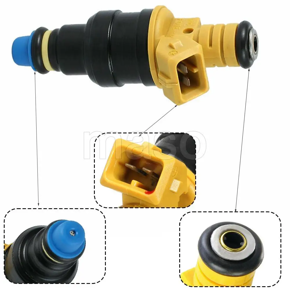 8 Pcs Fuel Injector for Ford E-150/E-150 Club Wagon 2003 5.4L V8 0280150909, 0280155715 4