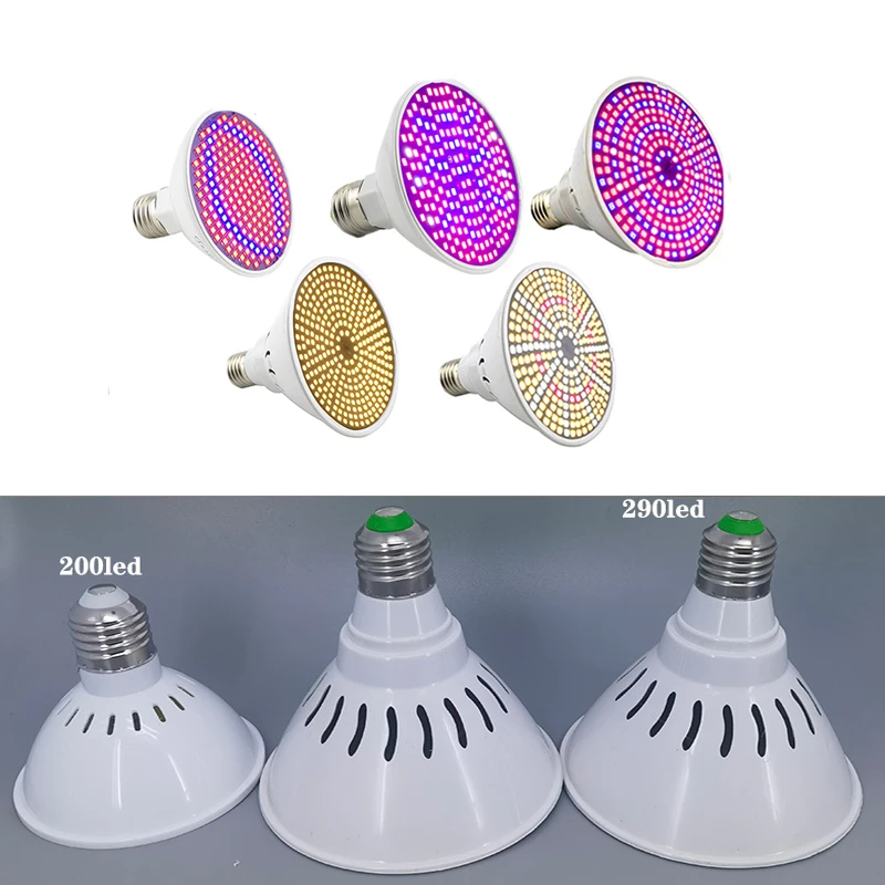 

5types sunlight red blue 200 290 LED Full spectrum Flower Plant Grow Light Lamp Bulbs Hydro indoor Veg Greenhouse growbox tent B