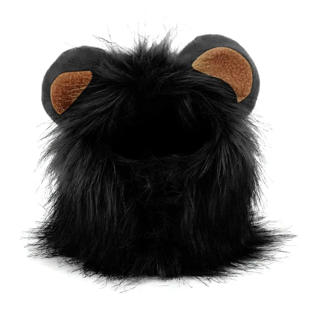 Jumpsuit Lion Modelling Winter Autumn Pet Hat Lion Mane Wig Cap Hat Pet Costume Pet Cosplay Outfits