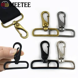 1-4 pz 50mm fibbie in pelle di metallo per borsa cinturino girevole chiusura a moschettone borsa cintura clip grilletto fibbia moschettone accessori fai da te