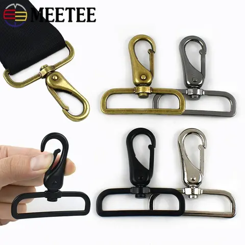 1-4P 50mm Metal Leather Buckles for Handbags Bag Strap Swivel Lobster Clasp Trigger Clips Belt Buckle Snap Hook DIY Accessories