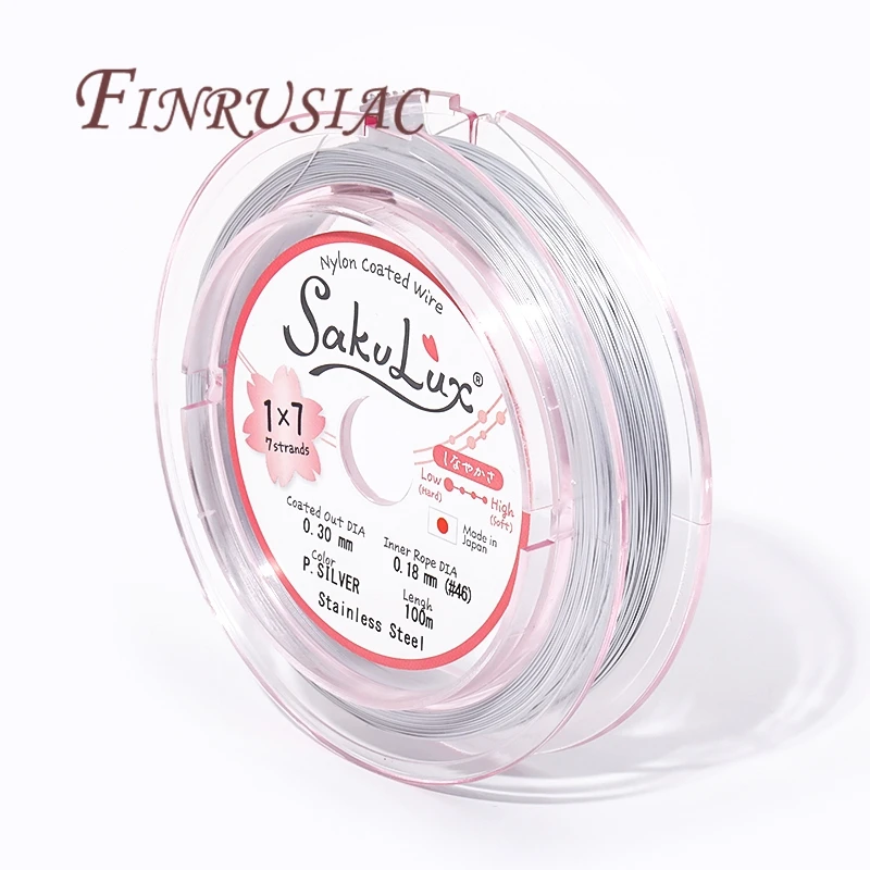 0,3-0,5mm Beständig Starke Linie Edelstahl Draht Gold Farbe Tiger Schwanz Perlen Draht Für Schmuck Machen Erkenntnisse zubehör – Detail 19