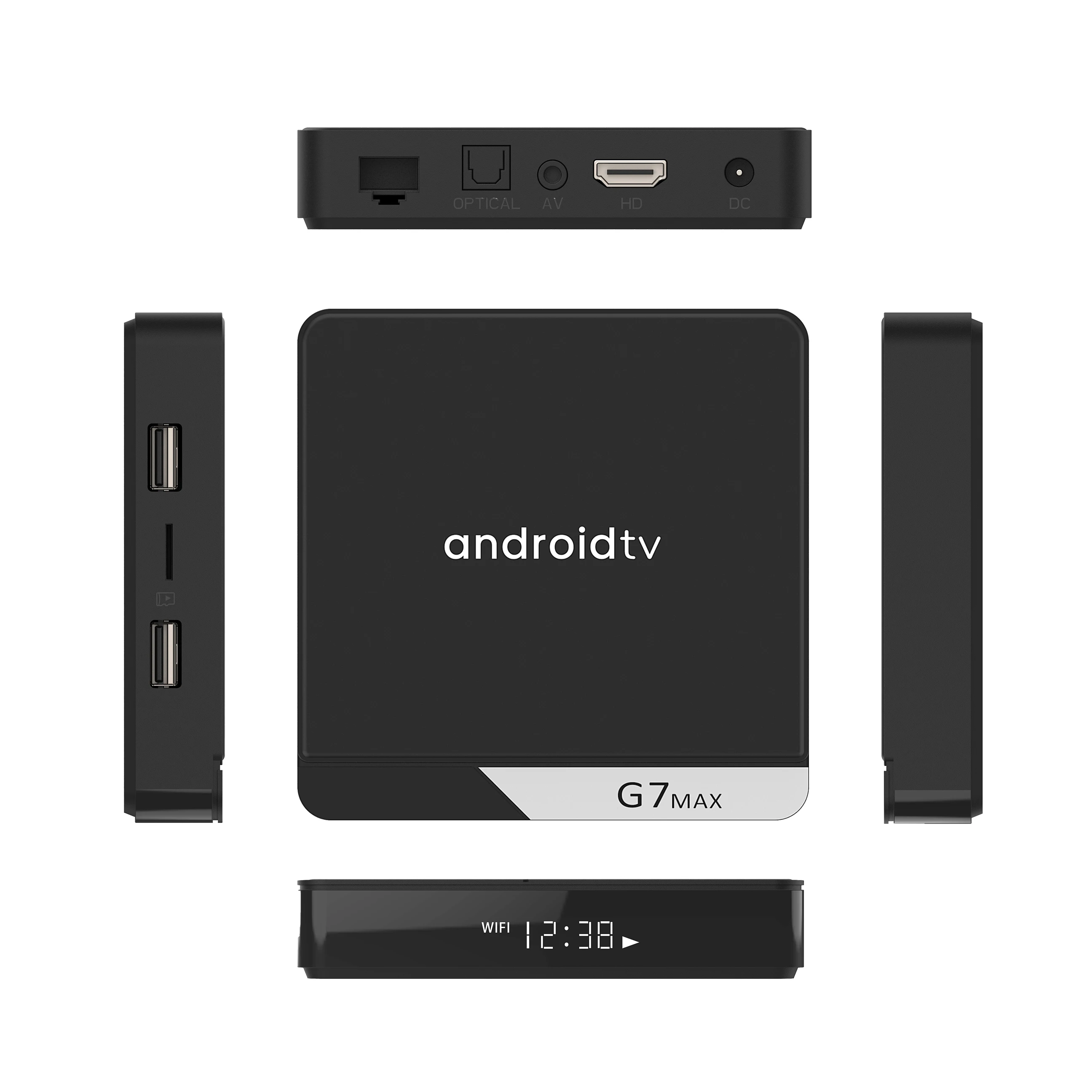 G7 Max Smart TV Box Android 11 S905X4 4GB 64GB 1000M AV1 4K HD 2.4GHz/5GHz Dual Wifi USB3.0 Set Top Box Media Player 4GB 32GB