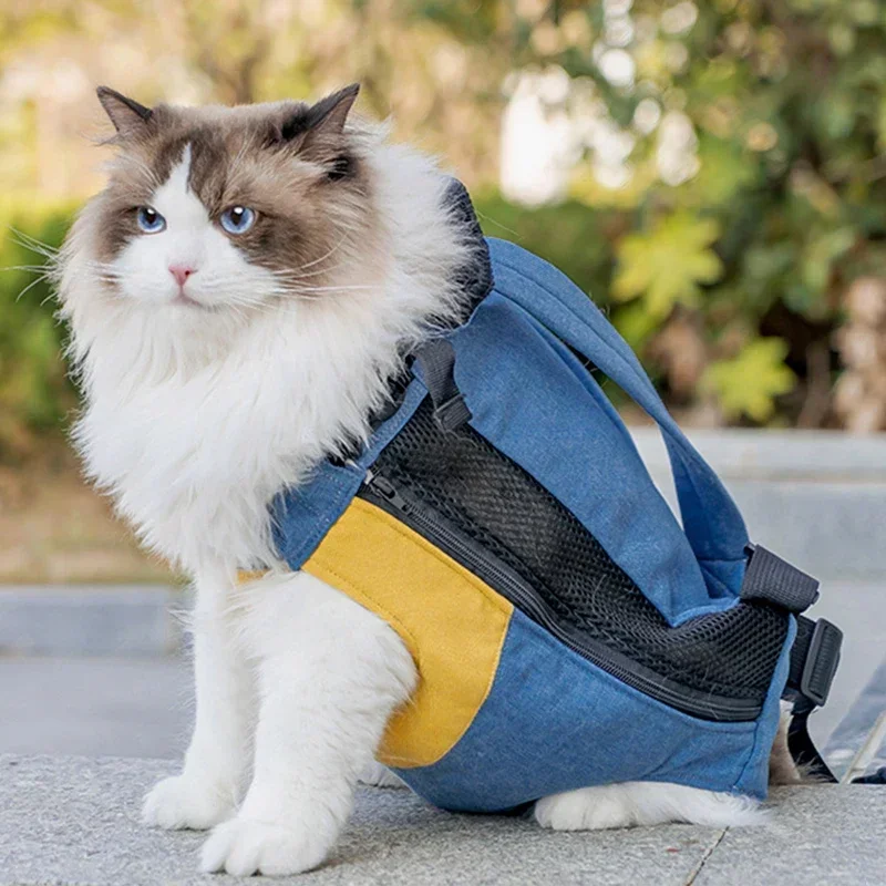 Cat Carrying Bag Design Cat Carrier Bag Cotton Canvas Backpack for Kitty Cat Supplies Bolso Transportador De Gatos Cat Carrier