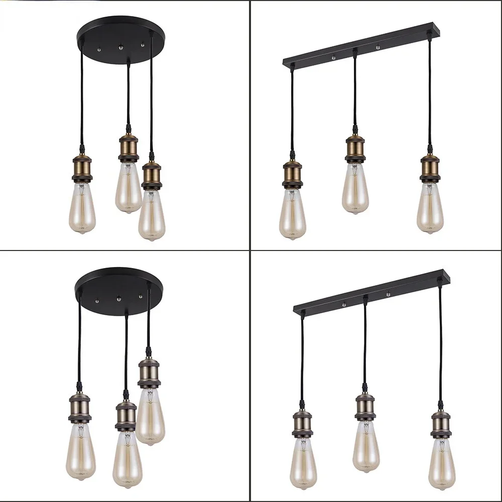 

Creative loft LED Ceiling Light For Living room Dining Kitchen vintage Led Hanging Lamp E27 Lighting Fixtures
