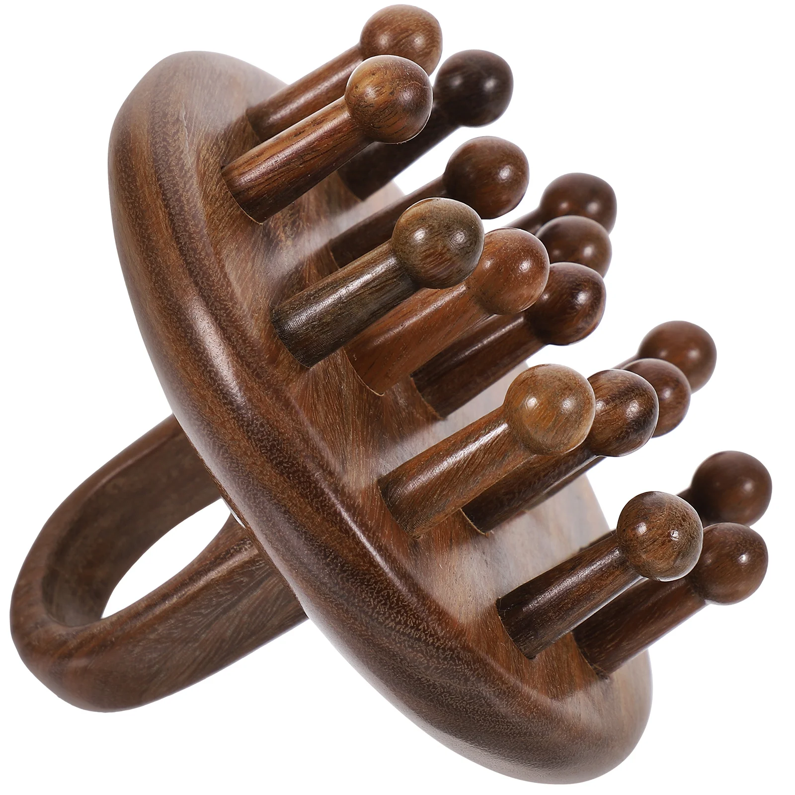 

Wooden Massage Comb Comfortable Grip Smooth Wide Tooth Comb Hair Detangler Scalp Massager Tool Hair Pick Wooden Massage