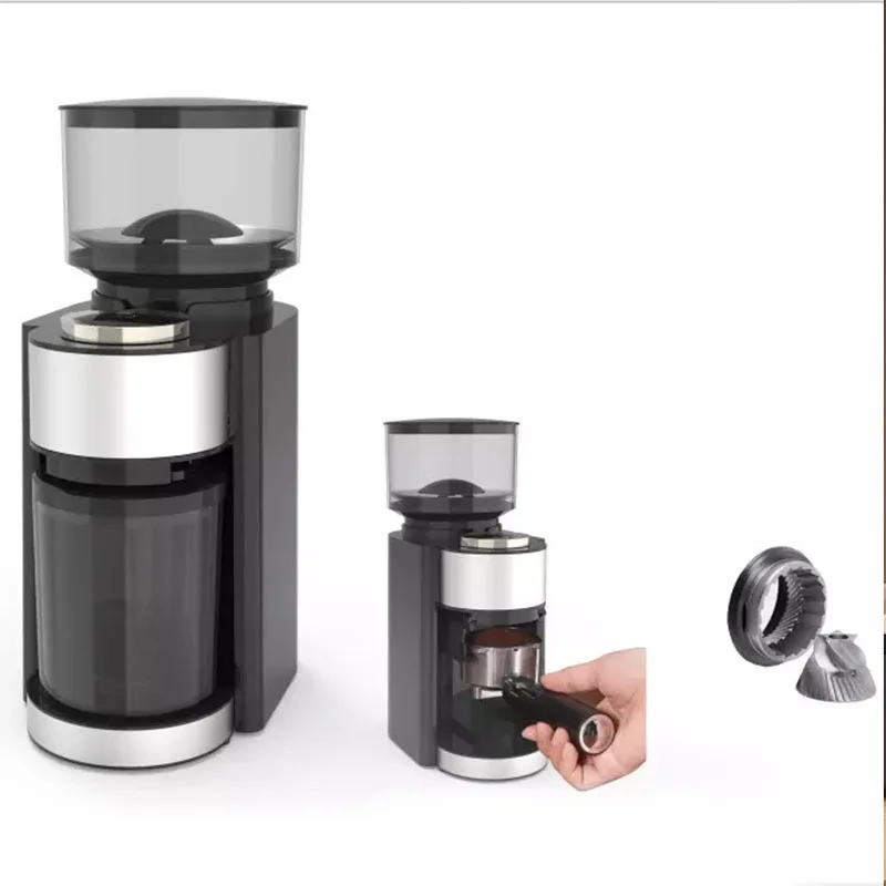 Automatic conical coffee grinder Automatic high-speed espresso grinder American drip type small coffee machine