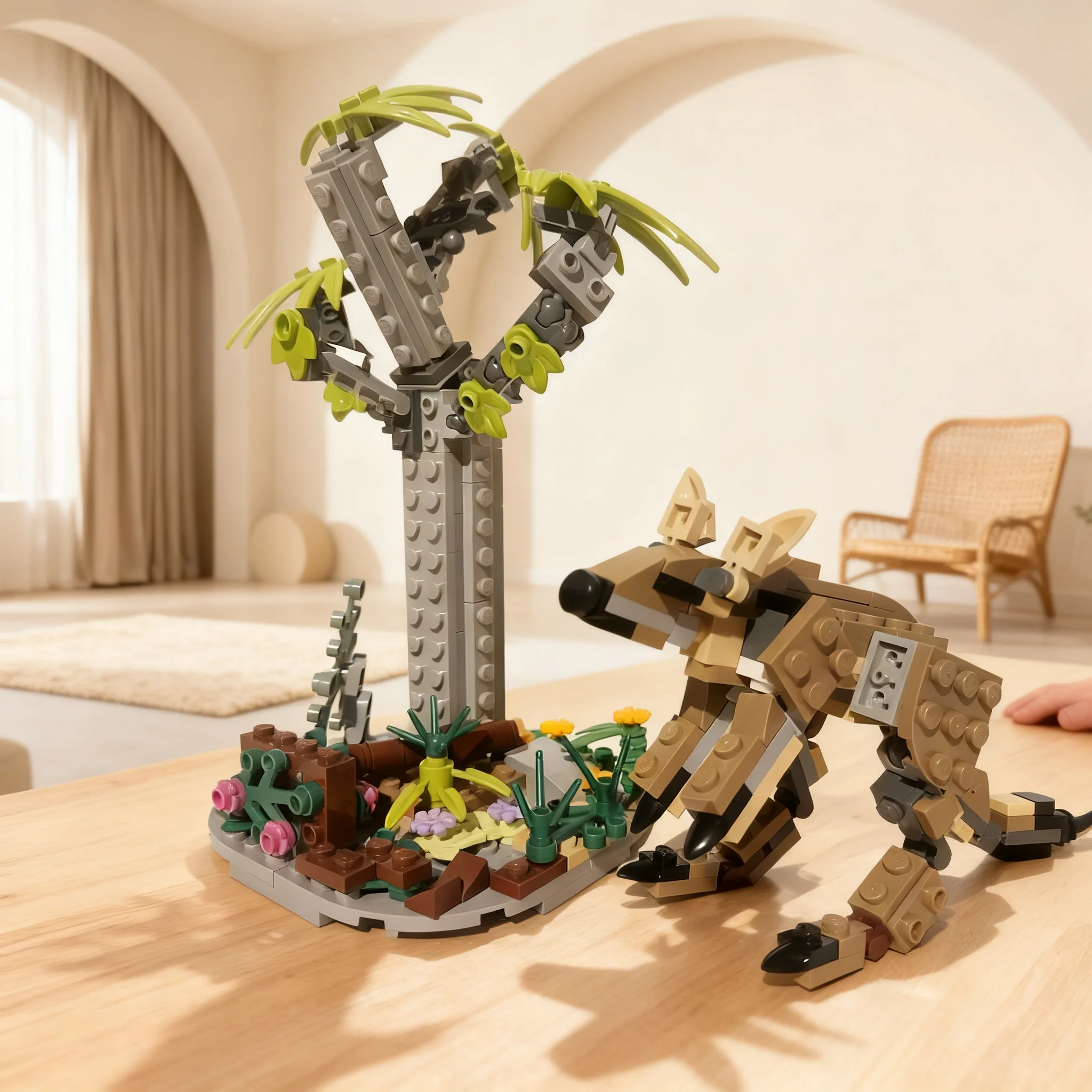274pcs MOC Outback Wildlife 3-in-1 Kangaroo Scorpion & Lizard Creator Creator 3-in-1 Model Building Blocks Christmas Gift Toy