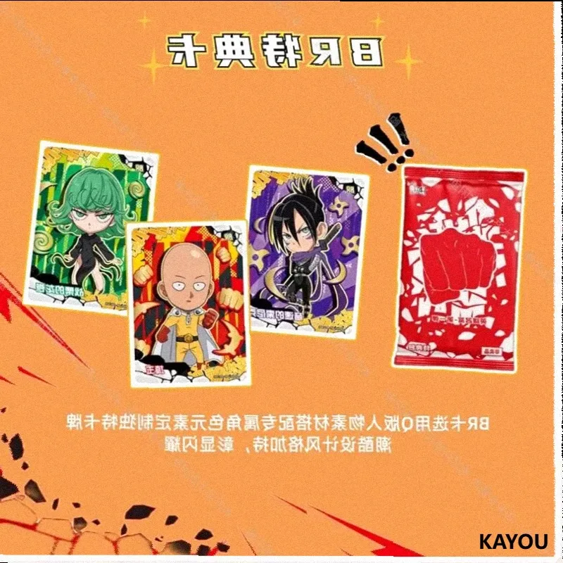 Original KAYOU One Punch Man Card Hero Namebook Serious Version Bp Saitama Genos Anime Battle Collection Cards Kids Gifts Toys