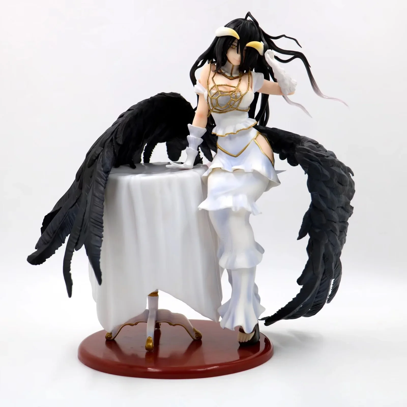 

Anime Overlord Albedo Sitting Position Pvc Action Figure Collectible Model Doll Toy 28cm