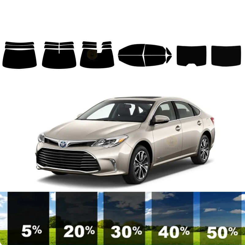 precut Removable Window Tint Film For Car 100% UVR 5%-35%VLT Heat Insulation Carbon ﻿For TOYOTA AVALON 4 DR SEDAN 2013-2018