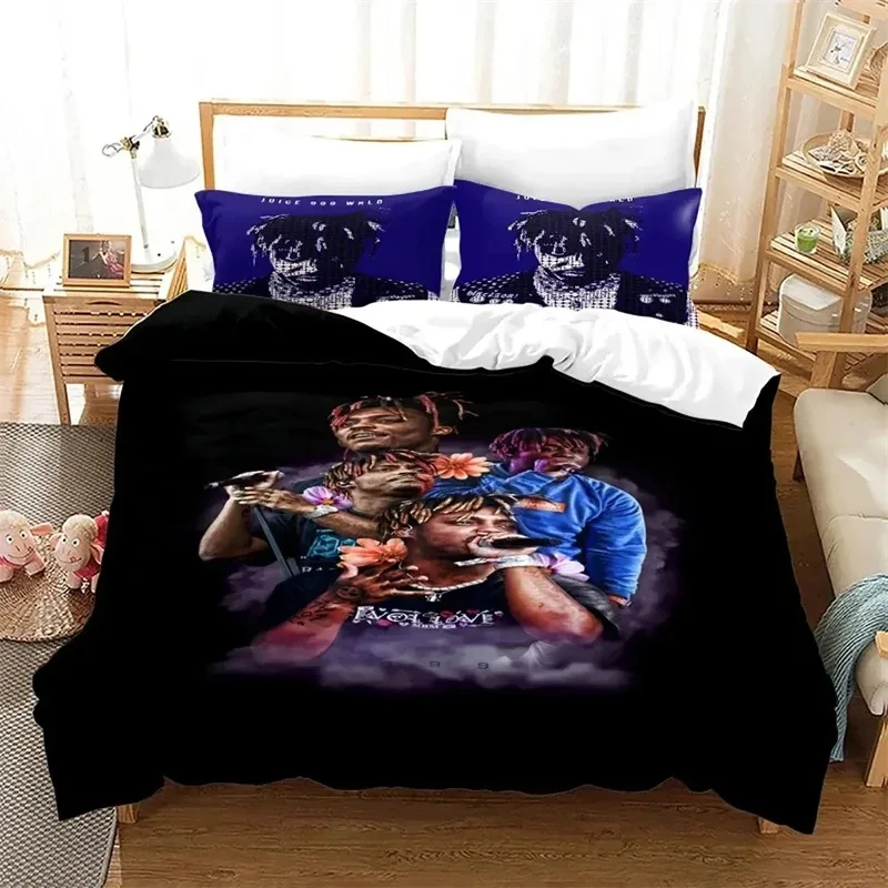 New Juice Wrld Bedding Set For Bedroom Soft Modern Bedspreads Comefortable Kids Duvet Cover Quilt Cover And Pillowcase