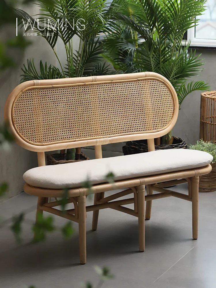 Couch Simple Backrest Home Garden Rattan Chair