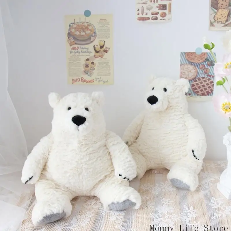 

Белый арктический медведь, мягкие игрушки, хлопковая многофункциональная подушка, компаньон для игр, детский Рождественский для