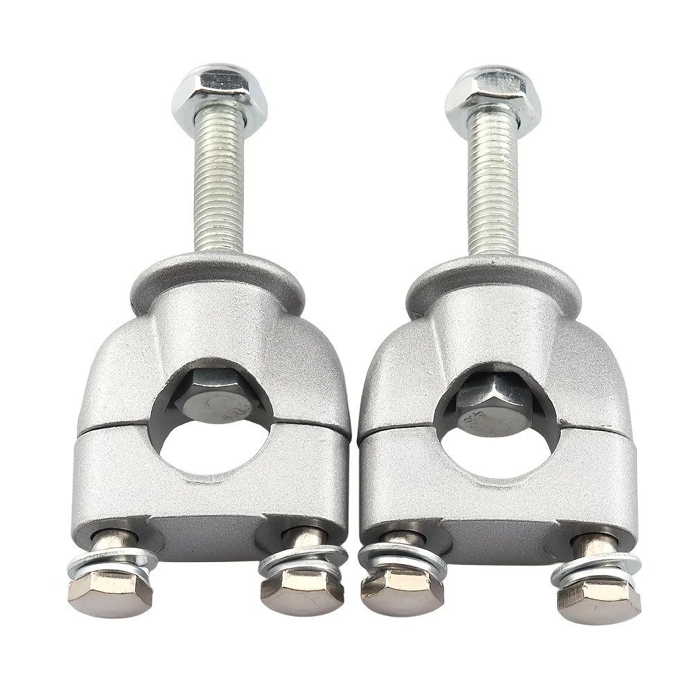 1 Pair 7/8' 22mm Motorcycle Handlebar Risers Mount Mounting Riser Clamp For Dirt Pit Bike Motorbike Accessories Universal view 2