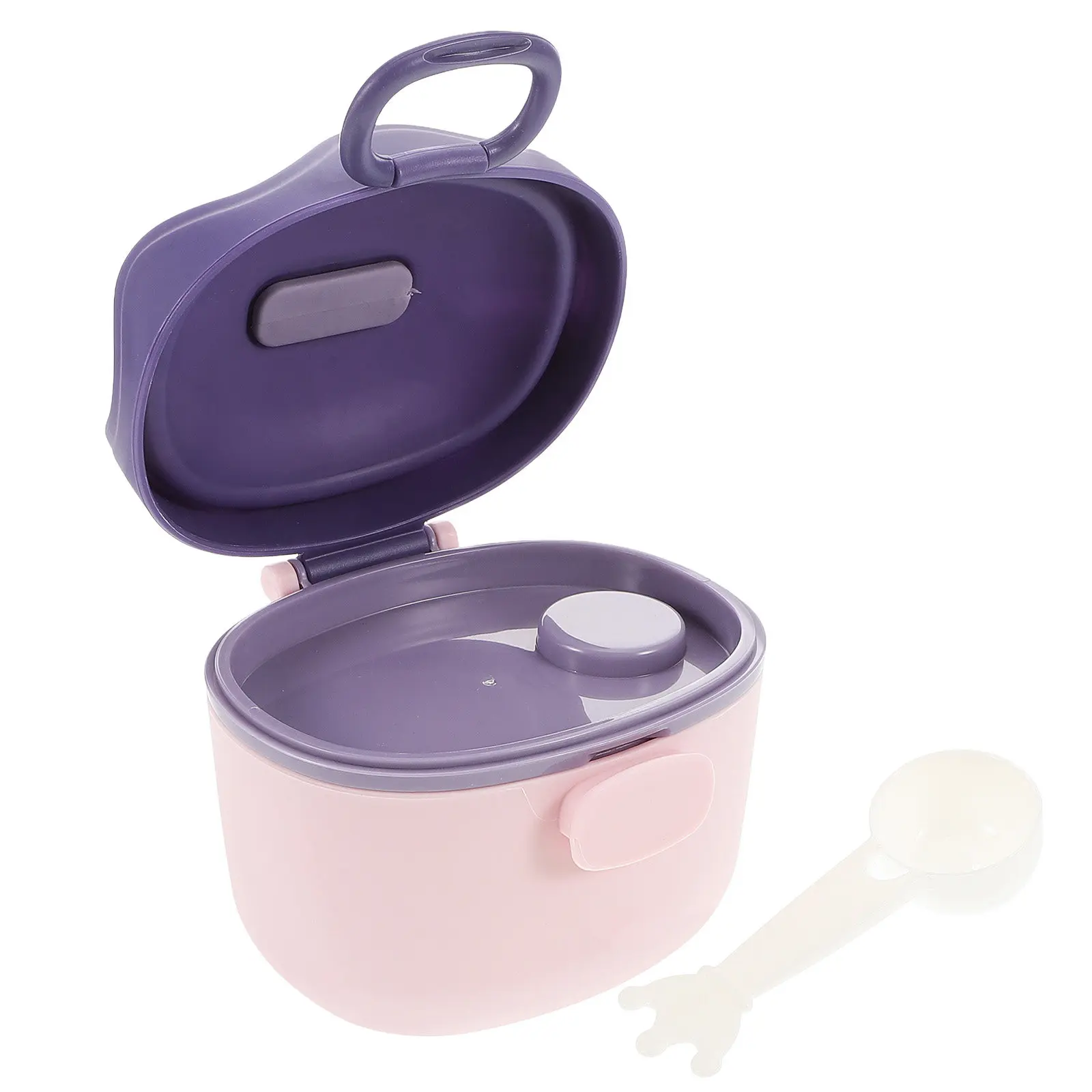 

Baby Formula Dispenser Holder Portable Milk Powder Container Double Layer Leak Proof Travel Storage For Infant Formula