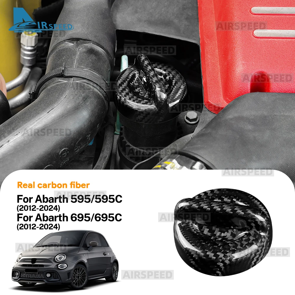 

Настоящее сухое твердое углеродное волокно для Abarth 595 595C 695 695C 2012 2013 2014 2015 2016 2017 2018 2019 2020 2021 2022 2023 2024 LHD RHD Автомобильная крышка маслозаливной горловины, наклейка, аксессуары