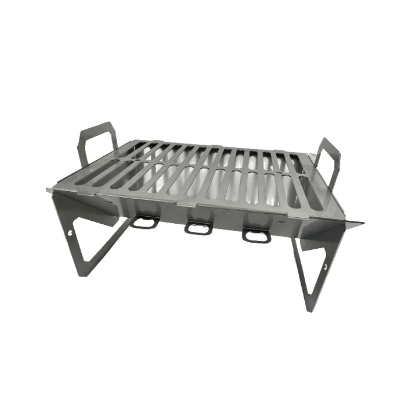 Assembled Portable Sheet Metal Barbecue Grill for Outdoor Picnics & Camping for Patio & Backyard Cooking