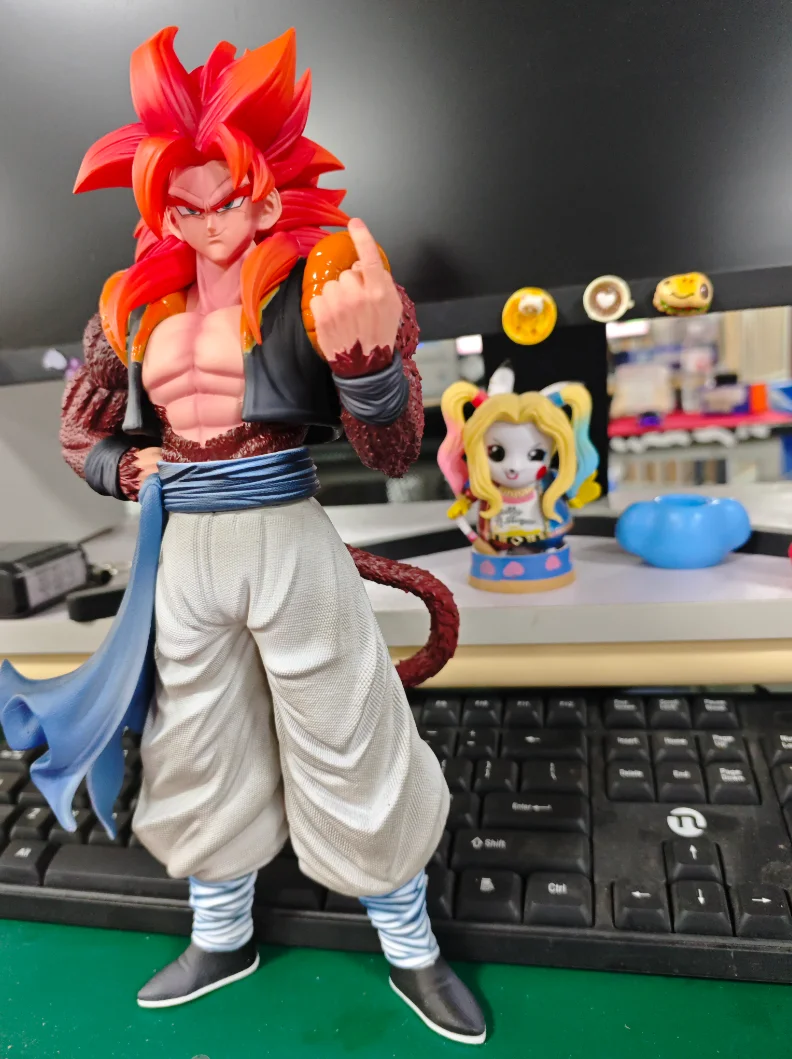 

Dragon Ball Z Gogeta Anime Figure Super Saiyan 4 PVC Action Figurine Collectible Model Toy for Birthday Gift No Base Required