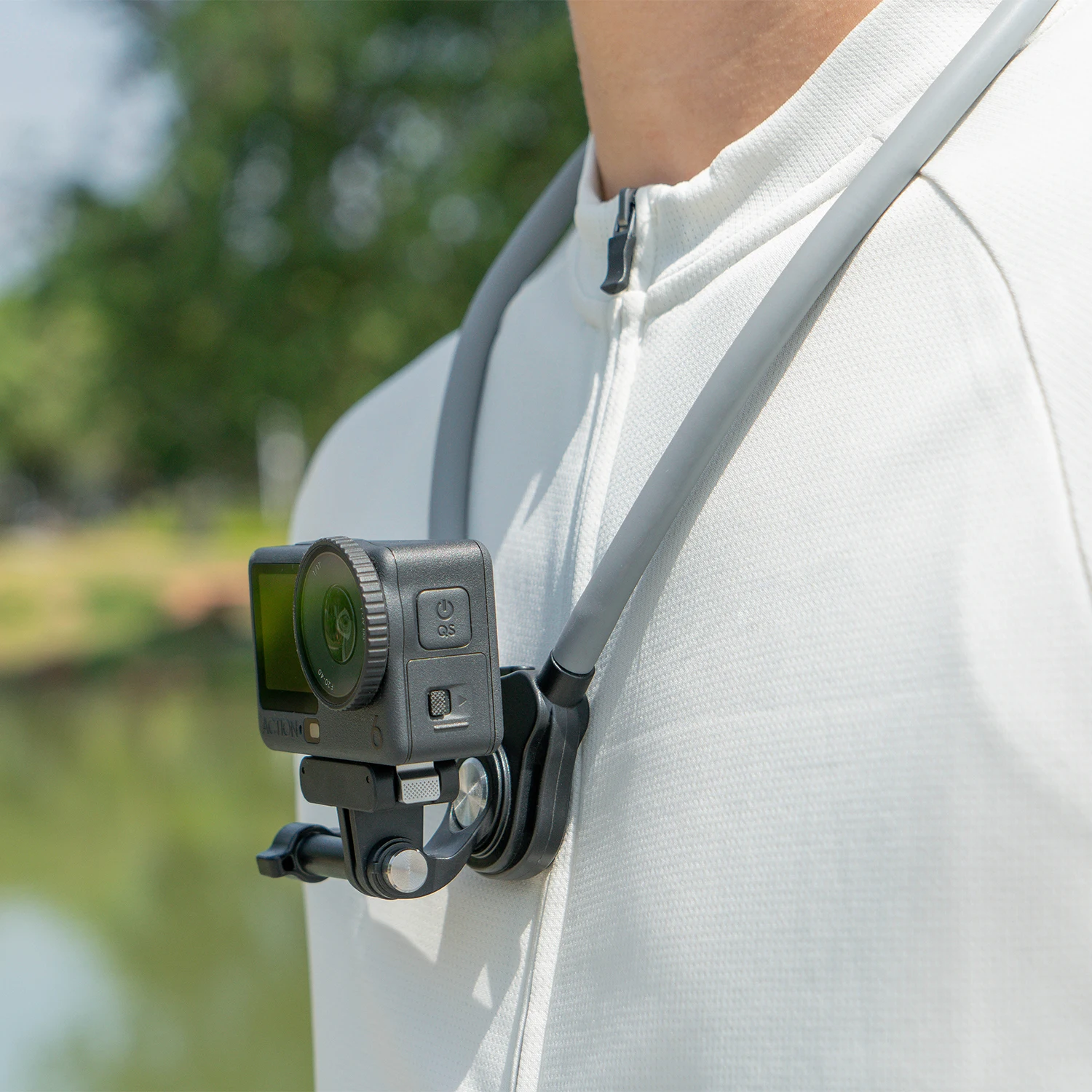 Nackenhalterung für Freihändige Aufnahmen für GoPro 13 12 11 10 9 8 DJI Osmo Action 6 5 4 3 Pocket 3 4P Insta360 X5 X4 X3 Vlog-Zubehör – Detail 13