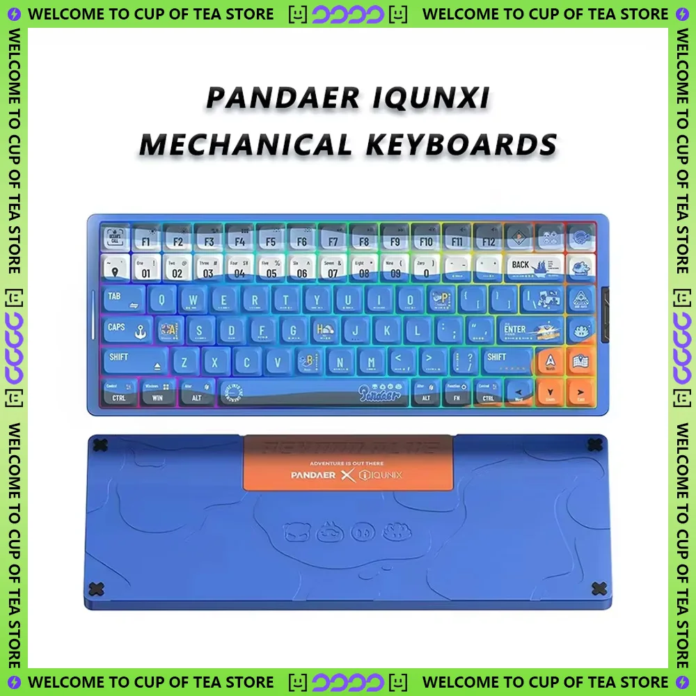 PANDAER IQUNXI Mech Keyboards Wireless Lightweight Low Profile Alum Alloy Gaming KB Esports PC Office Gamer Presents Christmas