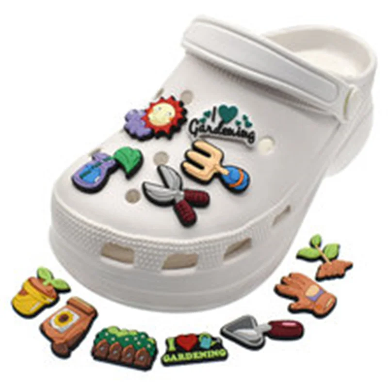 

Новинка, 20 шт., садовая обувь из ПВХ «Я люблю», подвеска для значка «сделай сам», сабо, пряжка, детские булавки, украшения, аксессуары для джинсовой обуви, рождественские