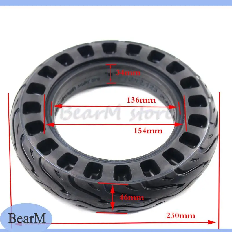 10x2.125 Solid Tyre Tubeless Tire for Xiaomi Mijia M365 Electric Scooter Non-Pneumatic Explosion-proof 10 Inch Tires Accessories