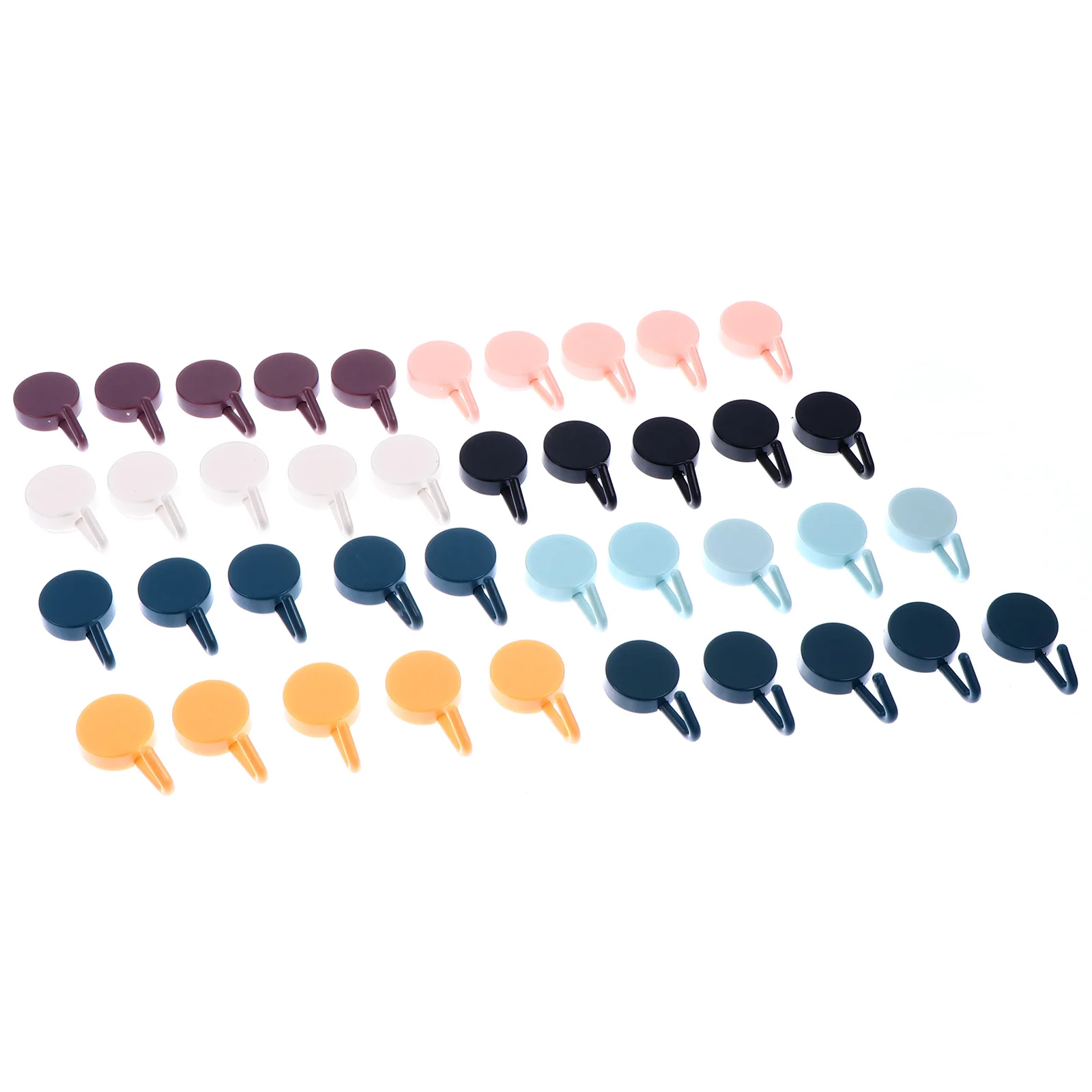 

Wall Wall Hanger Bathroom Kitchen Adhesive Hooks Rustproof Storage Hooks Smooth Strong Bath Towel Hook Plastic