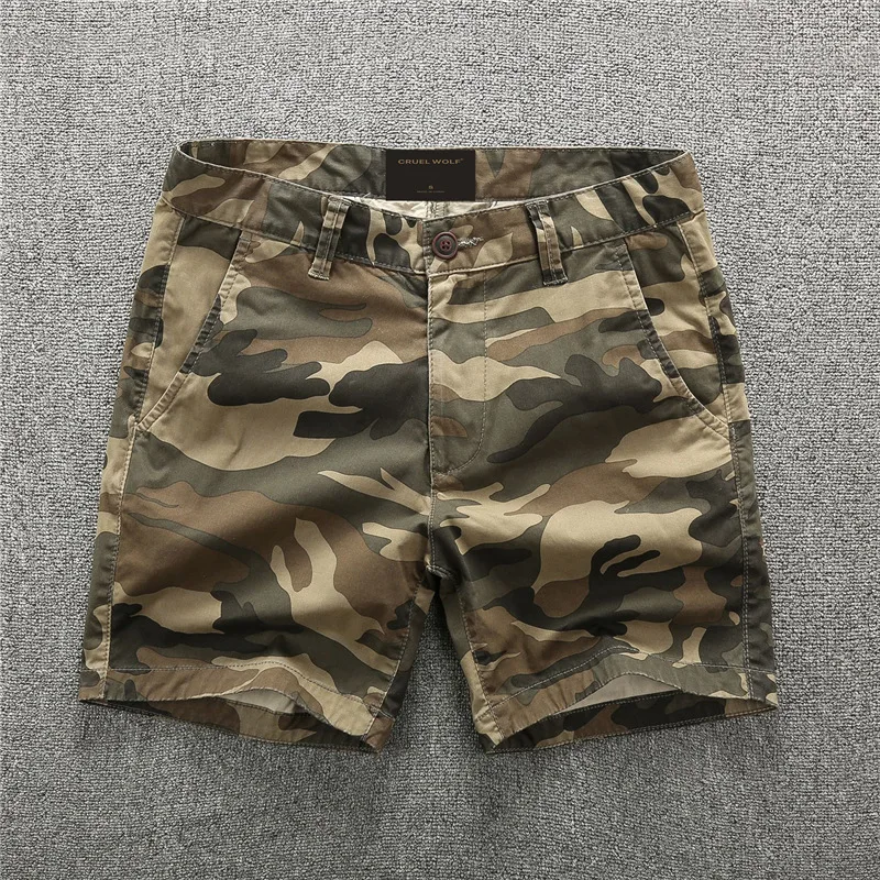 

High Quality Camouflage Workwear Men's Shorts Men's Sports Loose Casual Five Quarter Pants Summer Comfortable Shorts